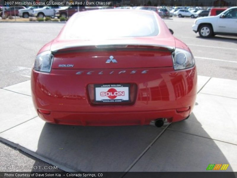 Pure Red / Dark Charcoal 2007 Mitsubishi Eclipse GS Coupe