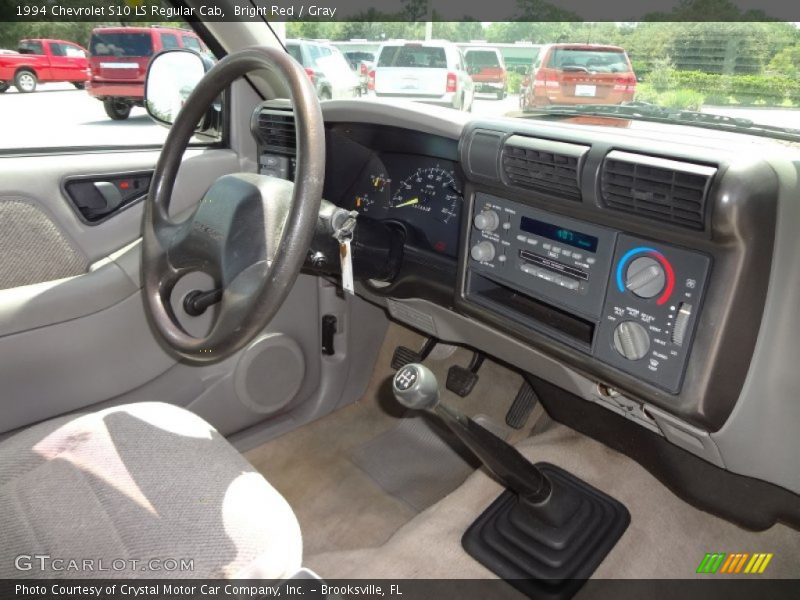 Bright Red / Gray 1994 Chevrolet S10 LS Regular Cab