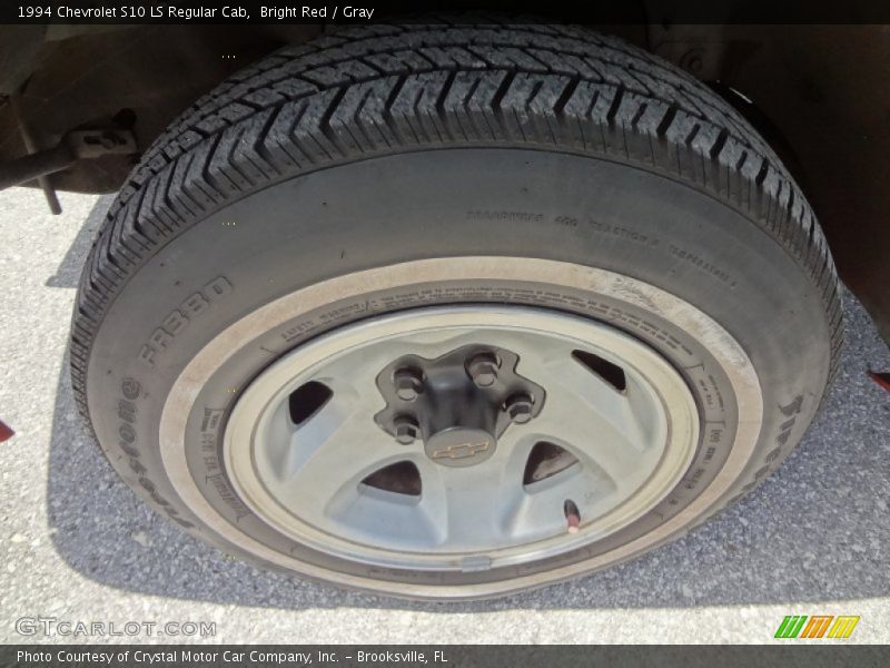 Bright Red / Gray 1994 Chevrolet S10 LS Regular Cab