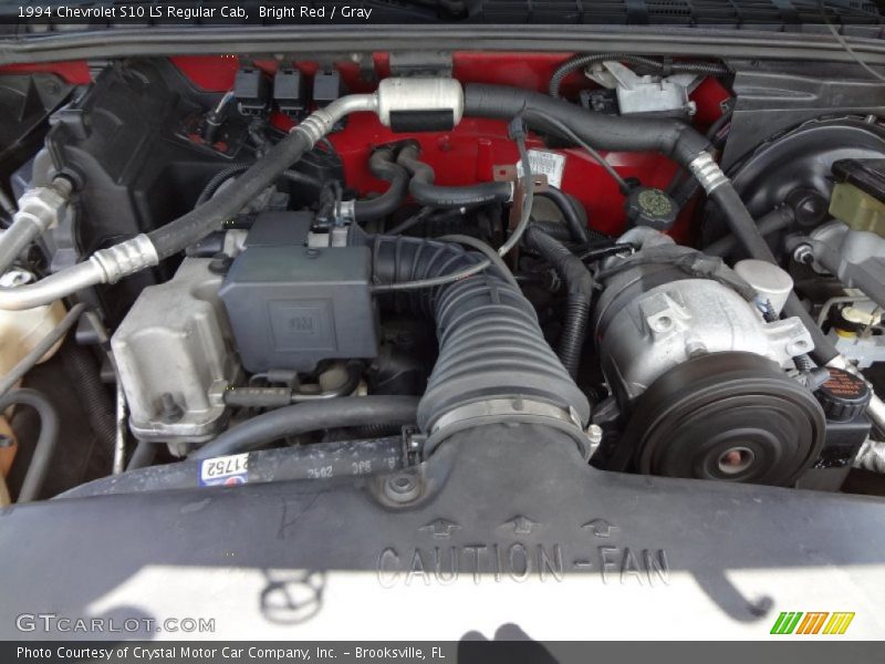 Bright Red / Gray 1994 Chevrolet S10 LS Regular Cab
