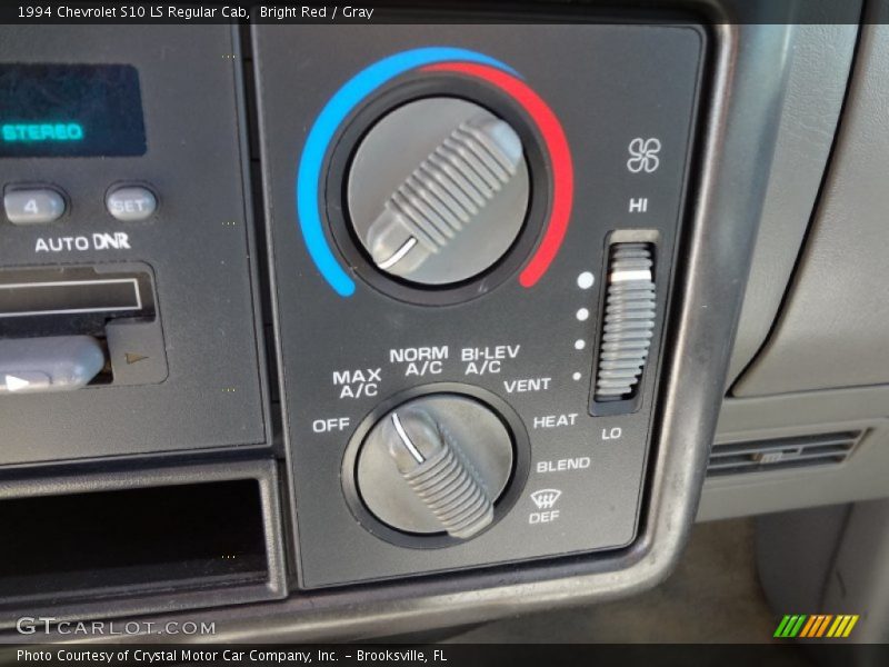 Bright Red / Gray 1994 Chevrolet S10 LS Regular Cab