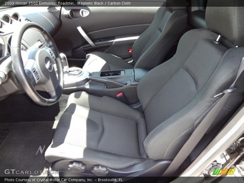 Magnetic Black / Carbon Cloth 2009 Nissan 350Z Enthusiast Roadster