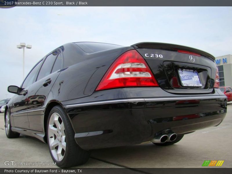 Black / Black 2007 Mercedes-Benz C 230 Sport