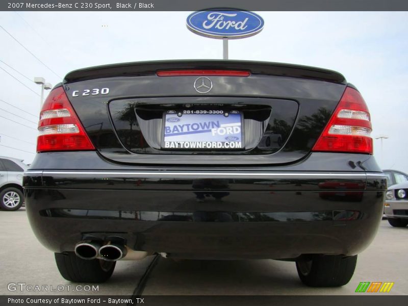 Black / Black 2007 Mercedes-Benz C 230 Sport