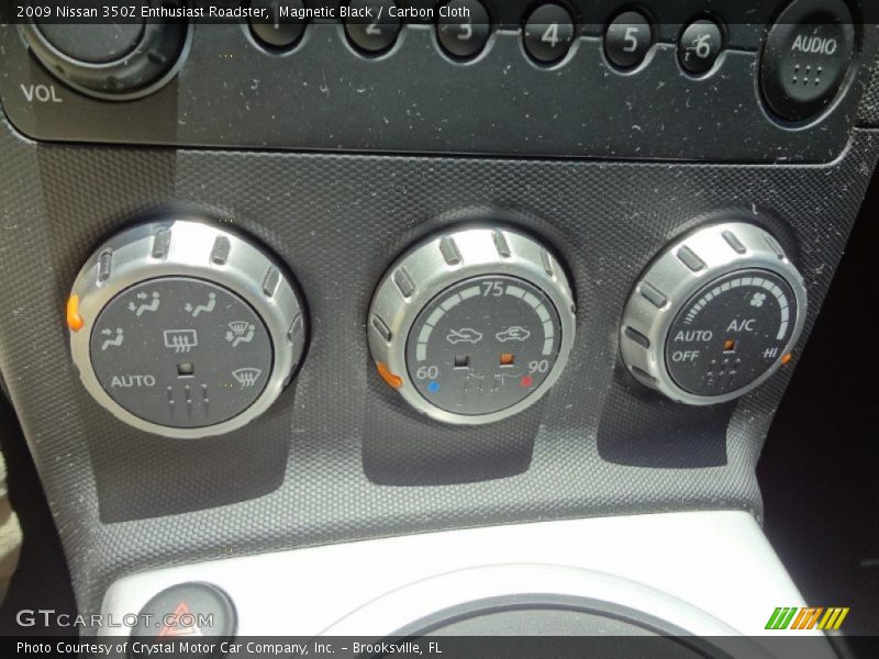 Magnetic Black / Carbon Cloth 2009 Nissan 350Z Enthusiast Roadster