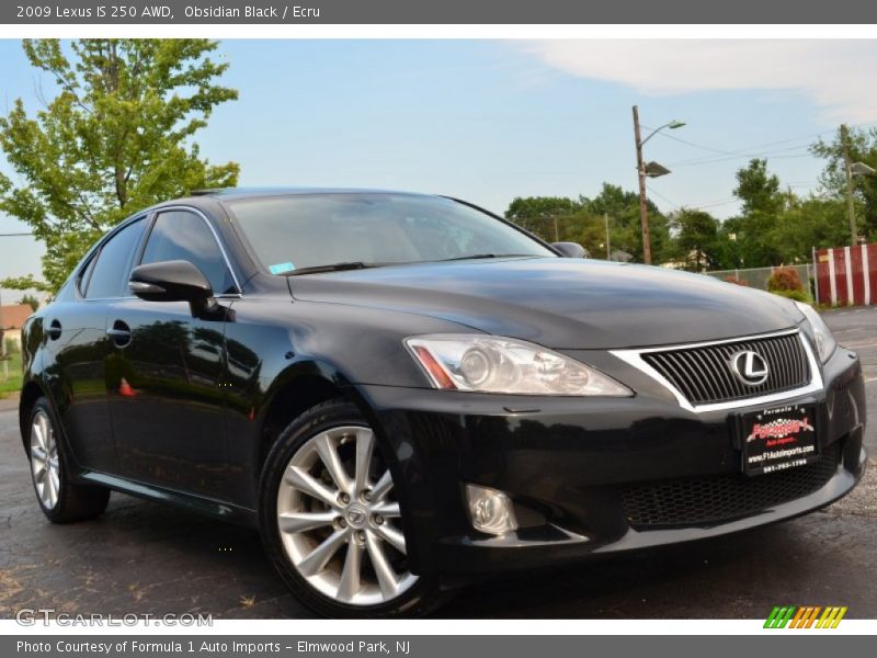 Obsidian Black / Ecru 2009 Lexus IS 250 AWD