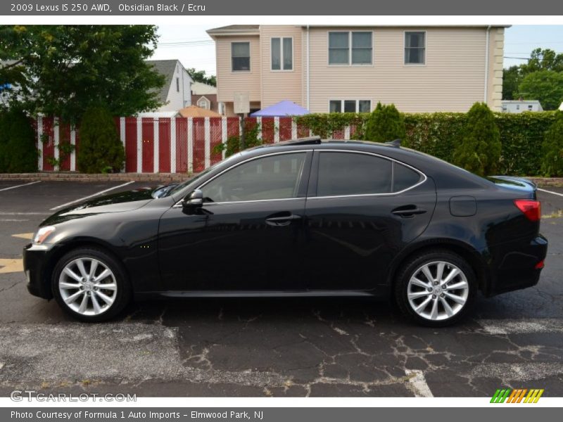 Obsidian Black / Ecru 2009 Lexus IS 250 AWD