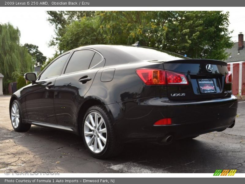 Obsidian Black / Ecru 2009 Lexus IS 250 AWD