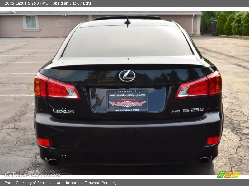 Obsidian Black / Ecru 2009 Lexus IS 250 AWD