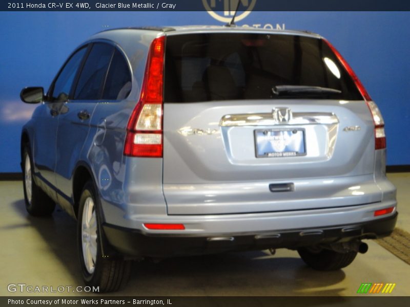 Glacier Blue Metallic / Gray 2011 Honda CR-V EX 4WD