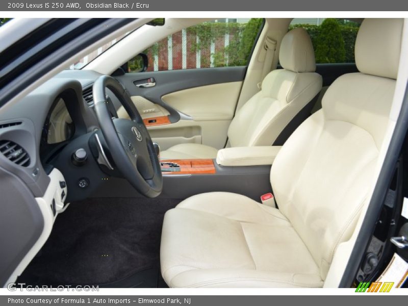 Obsidian Black / Ecru 2009 Lexus IS 250 AWD