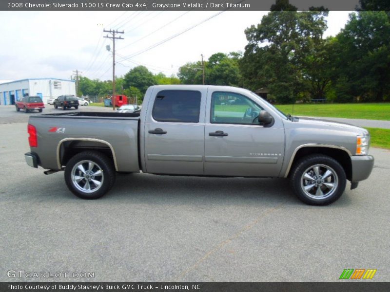 Graystone Metallic / Dark Titanium 2008 Chevrolet Silverado 1500 LS Crew Cab 4x4