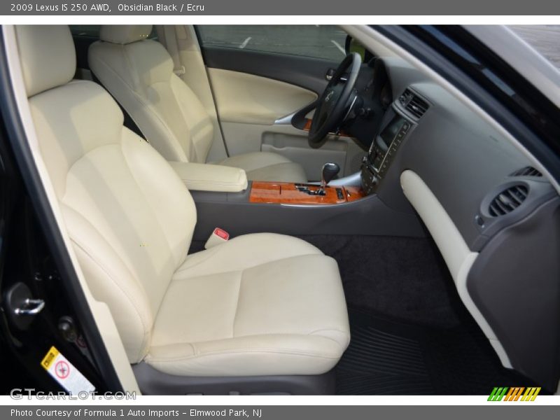 Obsidian Black / Ecru 2009 Lexus IS 250 AWD