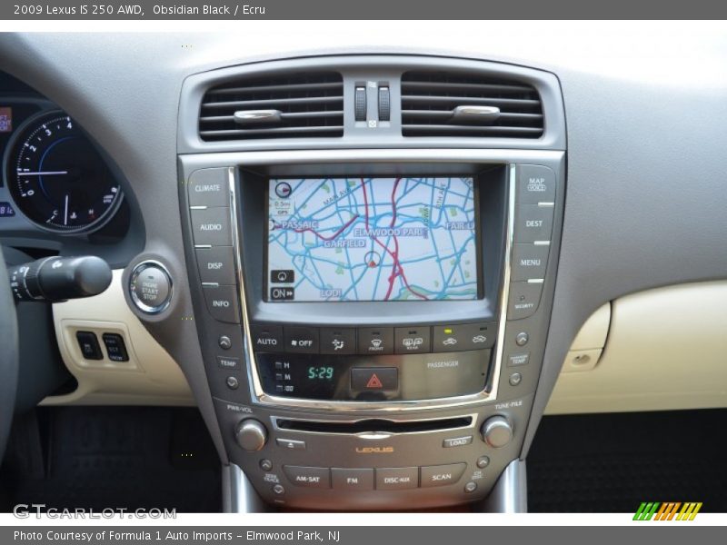 Obsidian Black / Ecru 2009 Lexus IS 250 AWD