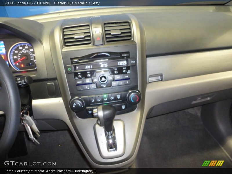 Glacier Blue Metallic / Gray 2011 Honda CR-V EX 4WD