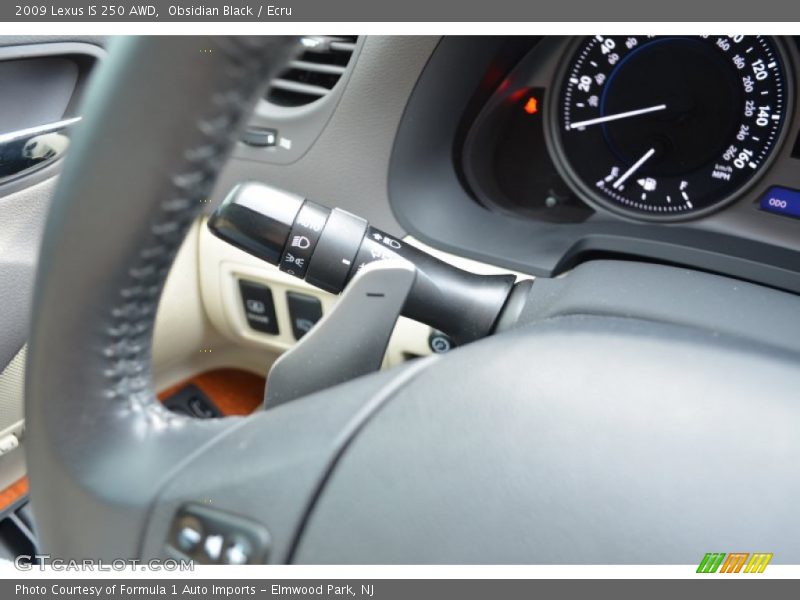 Obsidian Black / Ecru 2009 Lexus IS 250 AWD