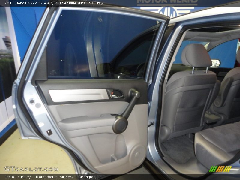 Glacier Blue Metallic / Gray 2011 Honda CR-V EX 4WD
