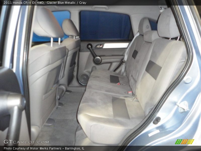 Glacier Blue Metallic / Gray 2011 Honda CR-V EX 4WD