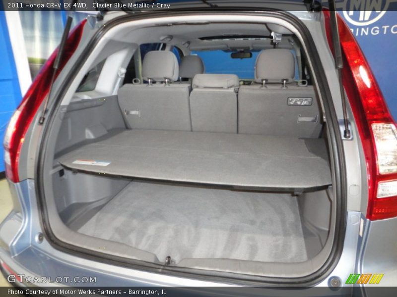Glacier Blue Metallic / Gray 2011 Honda CR-V EX 4WD