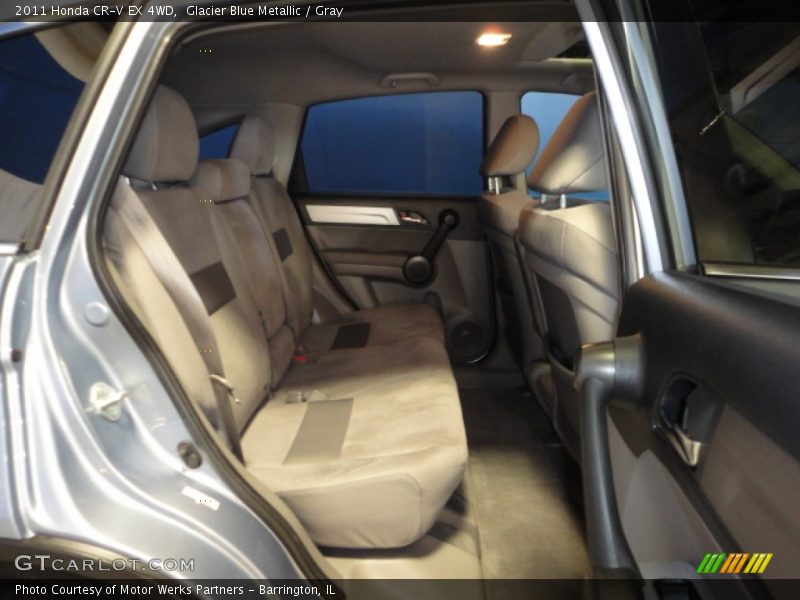 Glacier Blue Metallic / Gray 2011 Honda CR-V EX 4WD