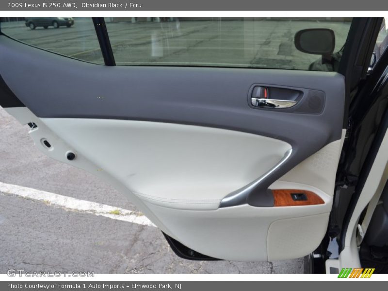 Obsidian Black / Ecru 2009 Lexus IS 250 AWD