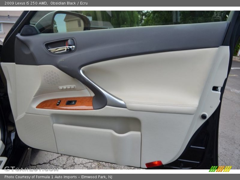 Obsidian Black / Ecru 2009 Lexus IS 250 AWD