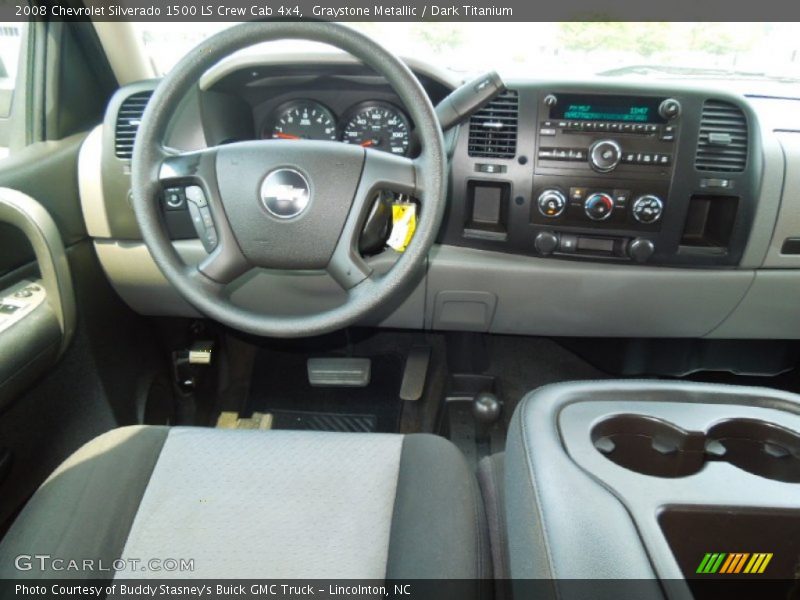 Graystone Metallic / Dark Titanium 2008 Chevrolet Silverado 1500 LS Crew Cab 4x4