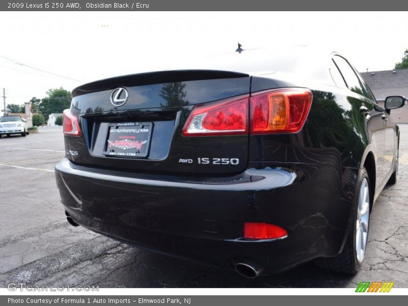Obsidian Black / Ecru 2009 Lexus IS 250 AWD