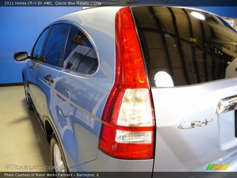 Glacier Blue Metallic / Gray 2011 Honda CR-V EX 4WD