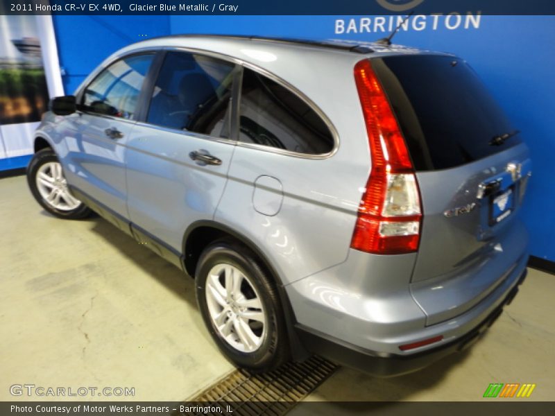 Glacier Blue Metallic / Gray 2011 Honda CR-V EX 4WD