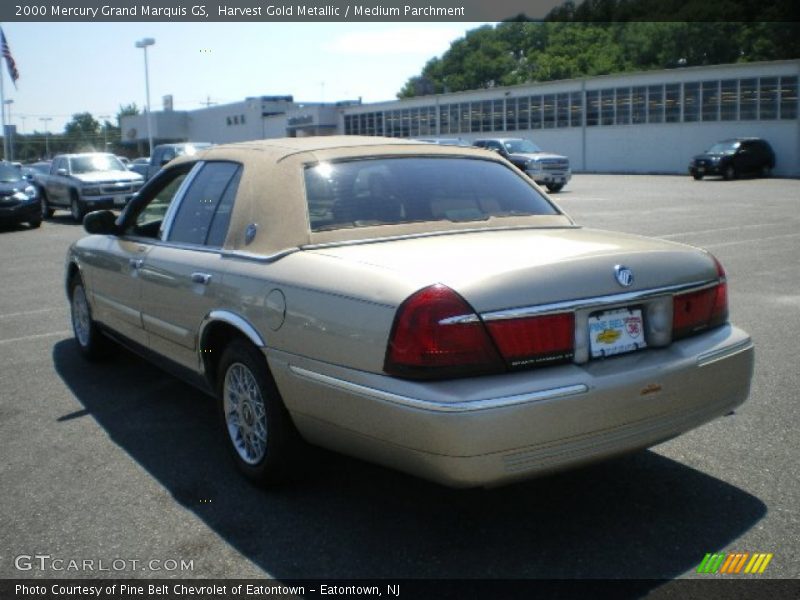 Harvest Gold Metallic / Medium Parchment 2000 Mercury Grand Marquis GS