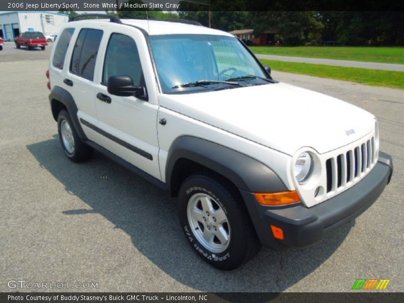 Stone White / Medium Slate Gray 2006 Jeep Liberty Sport
