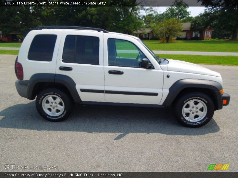 Stone White / Medium Slate Gray 2006 Jeep Liberty Sport