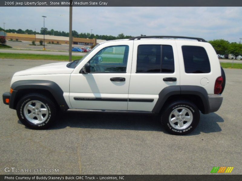 Stone White / Medium Slate Gray 2006 Jeep Liberty Sport