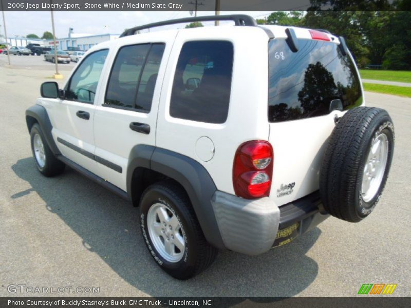 Stone White / Medium Slate Gray 2006 Jeep Liberty Sport