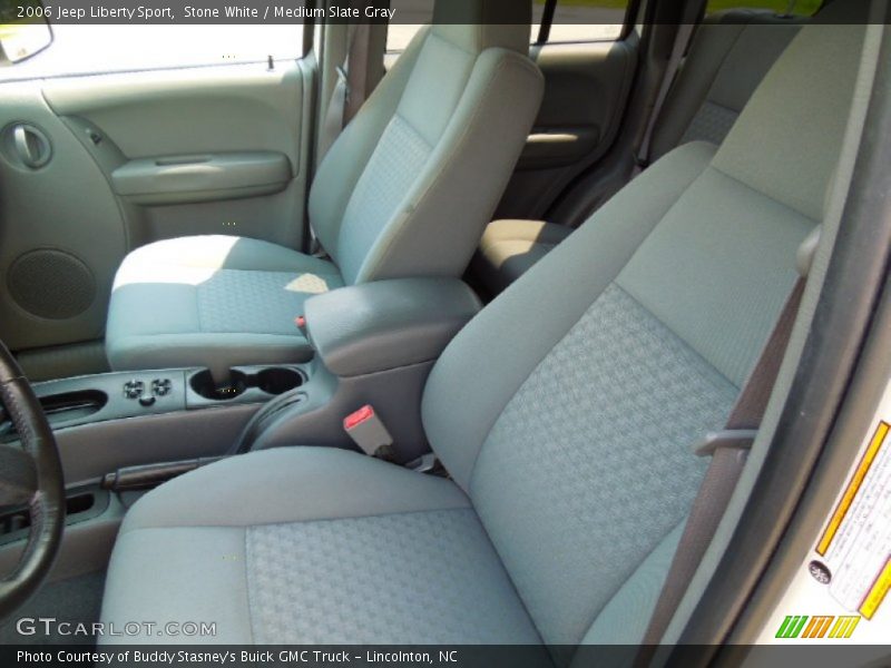 Stone White / Medium Slate Gray 2006 Jeep Liberty Sport