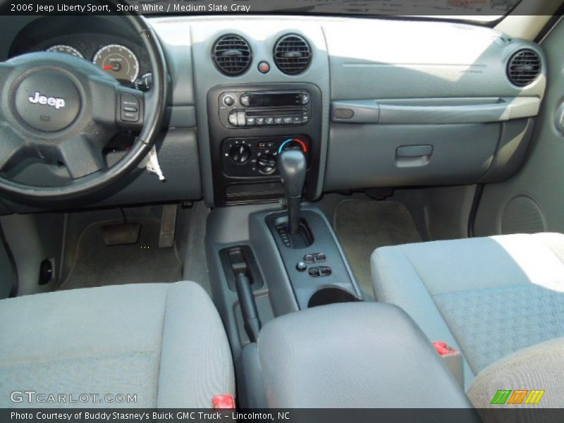 Stone White / Medium Slate Gray 2006 Jeep Liberty Sport