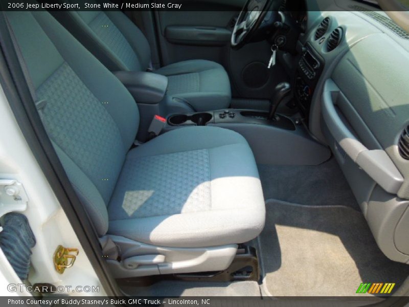 Stone White / Medium Slate Gray 2006 Jeep Liberty Sport
