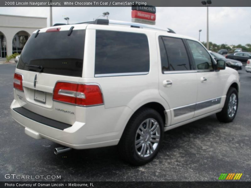 White Chocolate Tri Coat / Camel/Sand Piping 2008 Lincoln Navigator Luxury