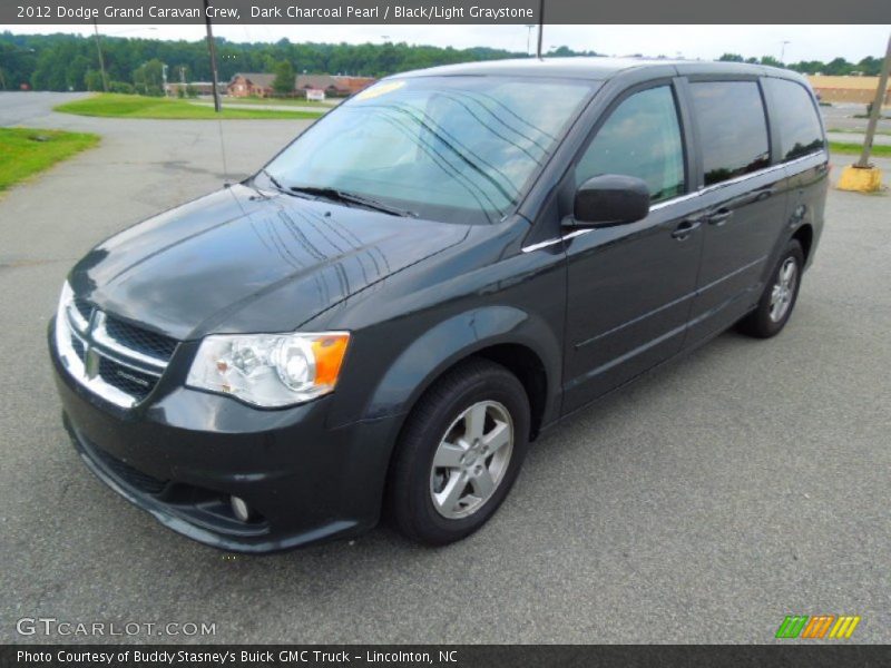 Dark Charcoal Pearl / Black/Light Graystone 2012 Dodge Grand Caravan Crew