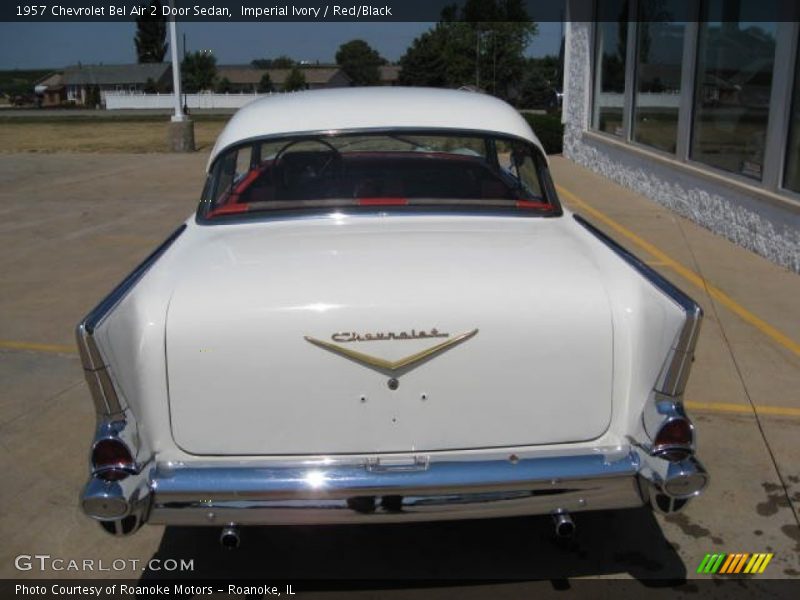 Imperial Ivory / Red/Black 1957 Chevrolet Bel Air 2 Door Sedan