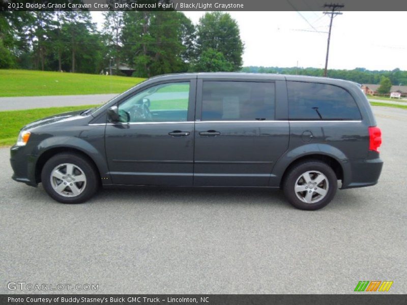 Dark Charcoal Pearl / Black/Light Graystone 2012 Dodge Grand Caravan Crew