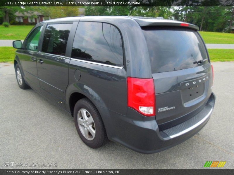 Dark Charcoal Pearl / Black/Light Graystone 2012 Dodge Grand Caravan Crew