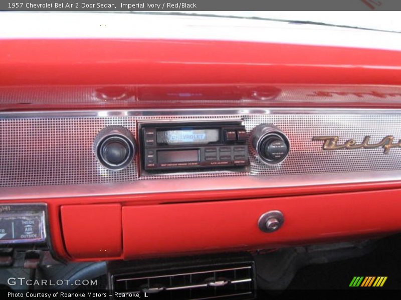 Imperial Ivory / Red/Black 1957 Chevrolet Bel Air 2 Door Sedan