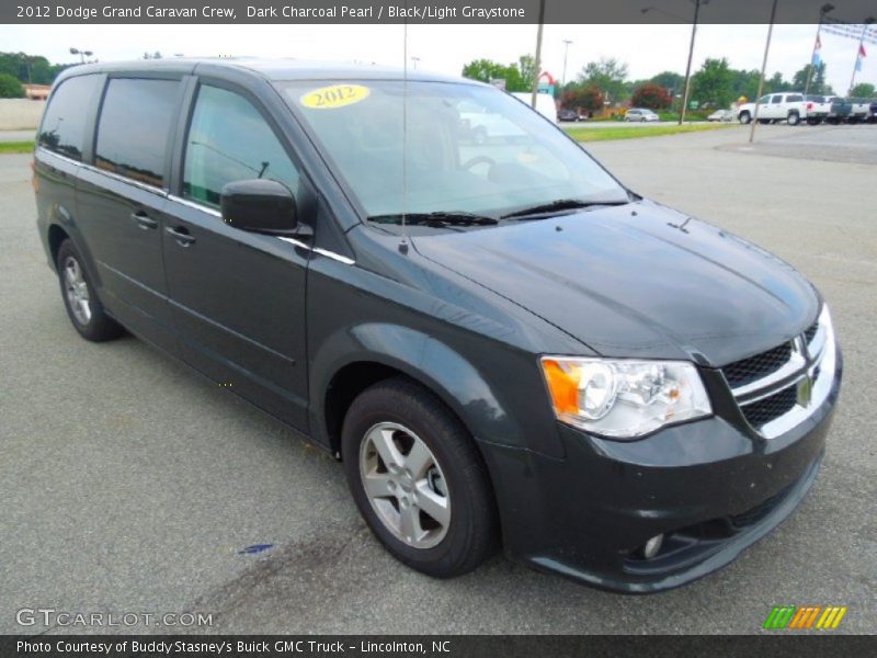 Dark Charcoal Pearl / Black/Light Graystone 2012 Dodge Grand Caravan Crew