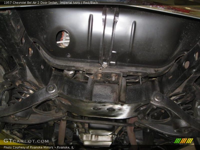 Undercarriage of 1957 Bel Air 2 Door Sedan