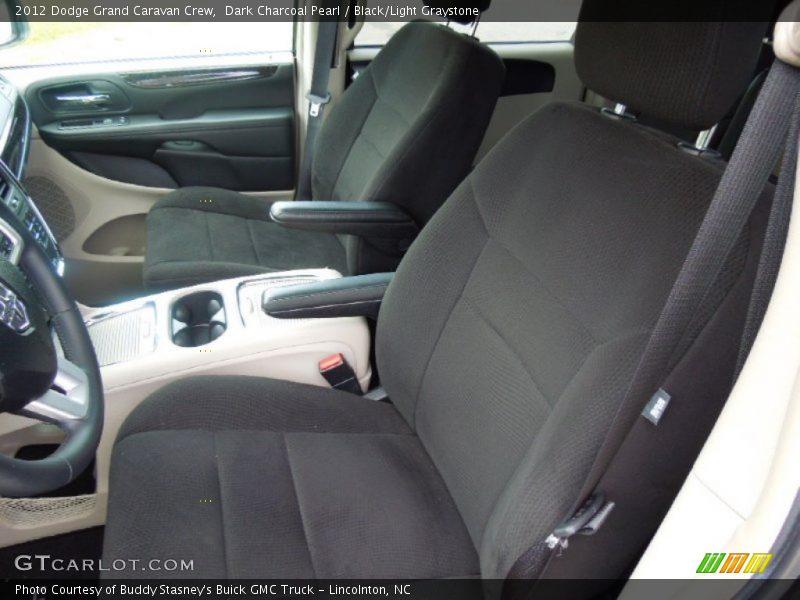 Dark Charcoal Pearl / Black/Light Graystone 2012 Dodge Grand Caravan Crew