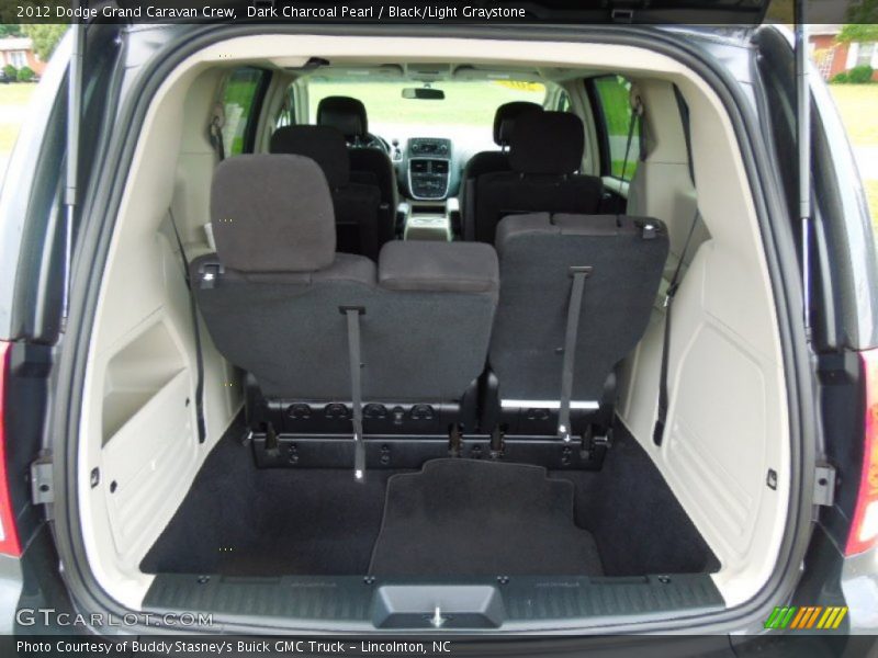 Dark Charcoal Pearl / Black/Light Graystone 2012 Dodge Grand Caravan Crew