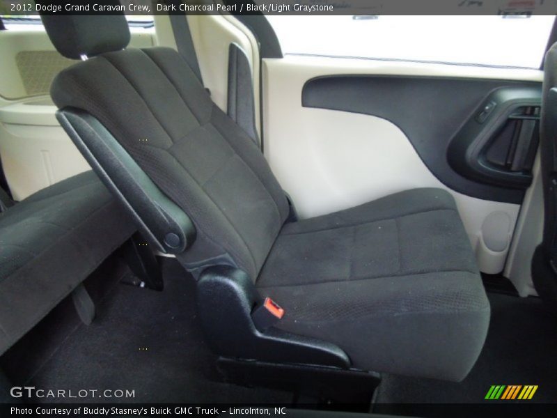 Dark Charcoal Pearl / Black/Light Graystone 2012 Dodge Grand Caravan Crew