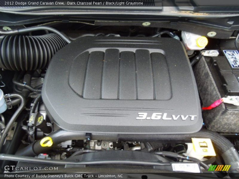 Dark Charcoal Pearl / Black/Light Graystone 2012 Dodge Grand Caravan Crew